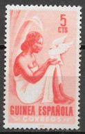 Spanish Guinea 1953. Scott #326 (MH) Woman And Dove - Guinea Española