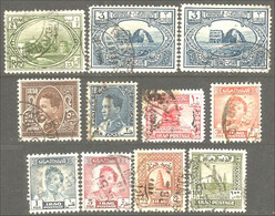 512 Irak 10 Old Stamps 1941-42 (IRK-34) - Irak