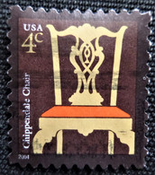 Timbres Des Etats-Unis 2004 American Design - Chippendale Chair Stampworld N° 3953 - Usados