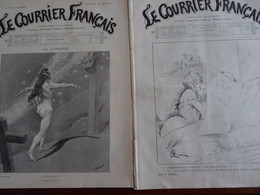 Lot 2 Revues Le Courrier Français 1903 Willette 31 Diner Faveur Jane Meryem J Villon Ch Maurin Dubonnet - 1900 - 1949