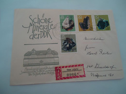 GERMANY    DDR REGISTERED  COVER  MINERAL STOONS - Sin Clasificación
