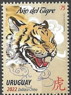 URUGUAY, 2022, MNH,CHINESE NEW YEAR, YEAR OF THE TIGER,1v - Chinese New Year