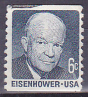 Timbre Des USA & Cent Gris Président Eisenhower Oblitéré - Usados