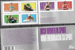 IRELAND, 2022, MNH, SPORTS, WOMEN IN SPORT, HORSE RIDING, HORSES, BOXING, HOCKEY, SWIMMING,  BOOKLET OF 6v , S/A - Other