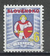 Slovaquie - Slovakia - Slowakei 1996 Y&T N°218 - Michel N°256 (o) - 6k Armoirie De Senica - Gebraucht