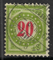 SUISSE Taxe 1897:  Le ZNr. 19F IIN Obl. CAD - Impuesto