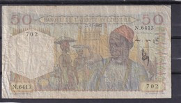 AOF French West Africa 50 Fr 1953  Fine - West African States