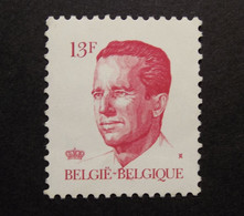 Belgie Belgique - 1986 - OPB/COB N° 2203 ( 1 Value )  Koning Boudewijn  Type Velghe  13 F - Postfris - 1981-1990 Velghe