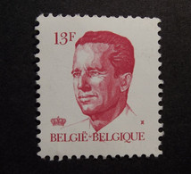 Belgie Belgique - 1986 - OPB/COB N° 2203 ( 1 Value )  Koning Boudewijn  Type Velghe  13 F - Postfris - 1981-1990 Velghe