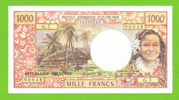 TAHITI PAPEETE 1000 FRANCS 1985  P-27d  XF - New Hebrides