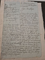 Papier Timbre SOCHAUX AN 11 Travaux Communaux Devis - Lettres & Documents