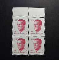 Belgie Belgique - 1986 - OPB/COB N° 2203 ( 4 Values )  Koning Boudewijn  Type Velghe  13 F - Postfris - 1981-1990 Velghe