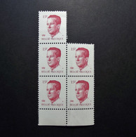 Belgie Belgique - 1986 - OPB/COB N° 2203 ( 5 Values )  Koning Boudewijn  Type Velghe  13 F - Postfris - 1981-1990 Velghe