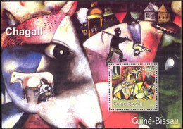 {GB97} Guinea - Bissau 2001 Art Paintings M. Chagall S/S MNH** - Guinea-Bissau