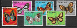 Panama 1968 MiNr. 1056 - 1061 Insects Butterflies 6v USED CTO  1,50 € - Panama
