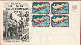 FDC - Enveloppe - Nations Unies - (New-York) (1960) - Economic Commission For Asia - Storia Postale