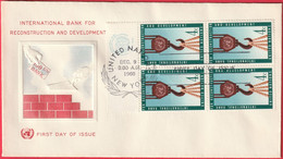 FDC - Enveloppe - Nations Unies - (New-York) (1960) - International Bank For Reconstruction And Development (2) - Brieven En Documenten