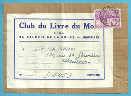 770 Op DRUKWERK (voorzijde) (Bande D'imprimé /devant) Stempel BRUXELLES - 1948 Exportation