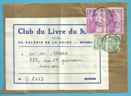 713A+770 Op DRUKWERK (voorzijde) (Bande D'imprimé /devant) Stempel BRUXELLES - 1948 Exportation