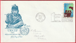 FDC - Enveloppe - Nations Unies - (New-York) (1961) - United Nations Children's Fund (1) - Covers & Documents