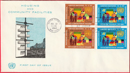 FDC - Enveloppe - Nations Unies - (New-York) (1962) - Housing And Community Facilities - Covers & Documents