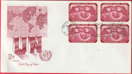 FDC - Enveloppe - Nations Unies - (New-York) (1962) - Nations Unies - Briefe U. Dokumente