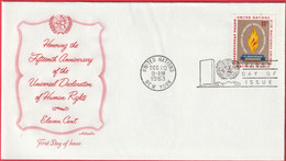 FDC - Enveloppe - Nations Unies - (New-York) (1963) - Fifteenth Anniversary Universel Declaration Human Rights - Covers & Documents