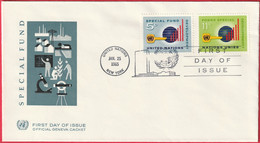 FDC - Enveloppe - Nations Unies - (New-York) (1965) - Special Fund - Briefe U. Dokumente