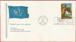 FDC - Enveloppe - Nations Unies - (New-York) (1966) - Peace Keeping UN Observers (1) - Cartas & Documentos