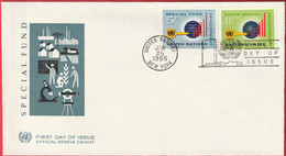 FDC - Enveloppe - Nations Unies - (New-York) (1966) - Special Fund - Lettres & Documents