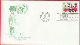 FDC - Enveloppe - Nations Unies - (New-York) (1966) - UNICEF - Lettres & Documents