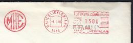 Turkey Ankara 1992 / MKE / Machine Stamp ATM - Storia Postale