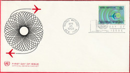 FDC - Enveloppe - Nations Unies - (New-York) (1968) - Nations Unies Air Mail (1) - Briefe U. Dokumente