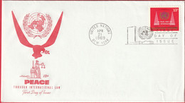 FDC - Enveloppe - Nations Unies - (New-York) (1969) - Peace Through International Law (1) - Brieven En Documenten