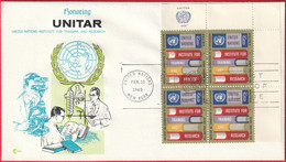 FDC - Enveloppe - Nations Unies - (New-York) (1969) - United Nations Institute For Training And Research - Brieven En Documenten