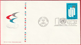 FDC - Enveloppe - Nations Unies - (New-York) (1969) - United Nations Air Mail - Cartas & Documentos