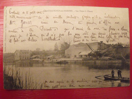 Carte Postale. Maine Et Loire 49. Châteauneuf Sur Sarthe. Les Fours à Chaux. Barque Pêcheur - Chateauneuf Sur Sarthe