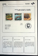 Brochure Brazil Edital 1979 06 Amazonian Park Turtle Fish Ox Vitoria Regia With Stamp Internal CPD SP 1 - Cartas