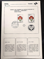Brochure Brazil Edital 1979 09 CARDIOLOGY CONGRESS CARLOS CHAGAS HEALTH WITH STAMP CPD PB - Covers & Documents