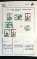 Brochure Brazil Edital 1979 18 Classic Philately Architecture Fountains With Stamp CPD SP - Covers & Documents
