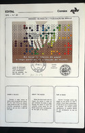 Brochure Brazil Edital 1979 23 BRAILLE HEALTH INCLUSION WITH STAMP CPD Juiz De Fora - Covers & Documents