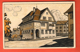 ZUA-38  Litho Amriswil Thurg. Kantonalbank  Gelaufen 1927 - Amriswil