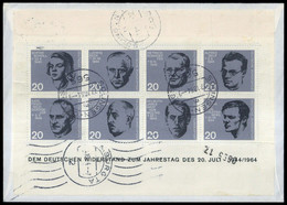 1964, Bundesrepublik Deutschland, Bl. 3, Brief - Sin Clasificación