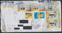 EGYPT / SOUTH AFRICA / UNCLAIMED CENSORED LETTER REDIRECTED BACK TO THE SENDER - Storia Postale