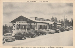 Auberge Des Monts, Lac Beauport, Quebec  Vintage Cars  Un Petit Ligne De Pli  Small Creasing - Québec - Beauport