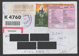 EGYPT / FINLAND / UNCLAIMED LETTER REDIRECTED BACK TO THE SENDER - Covers & Documents