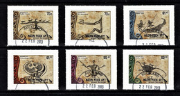 New Zealand 2012 Maori Rock Art  Set Of 6 Self-adhesives Used/CTO - Gebruikt