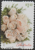 AUSTRALIA - DIE-CUT- USED 2022 $1.10 Special Occasions - Times To Cherish - Wedding - Roses - Used Stamps