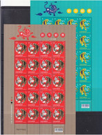 China Taiwan 2022 Lunar New Year Of Tiger Stamp Full Sheet 2v Issued In 2021 MNH - Blocks & Sheetlets