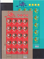 China Taiwan 2022 Lunar New Year Of Tiger Stamp Full Sheet 2v Issued In 2021 MNH - Blokken & Velletjes